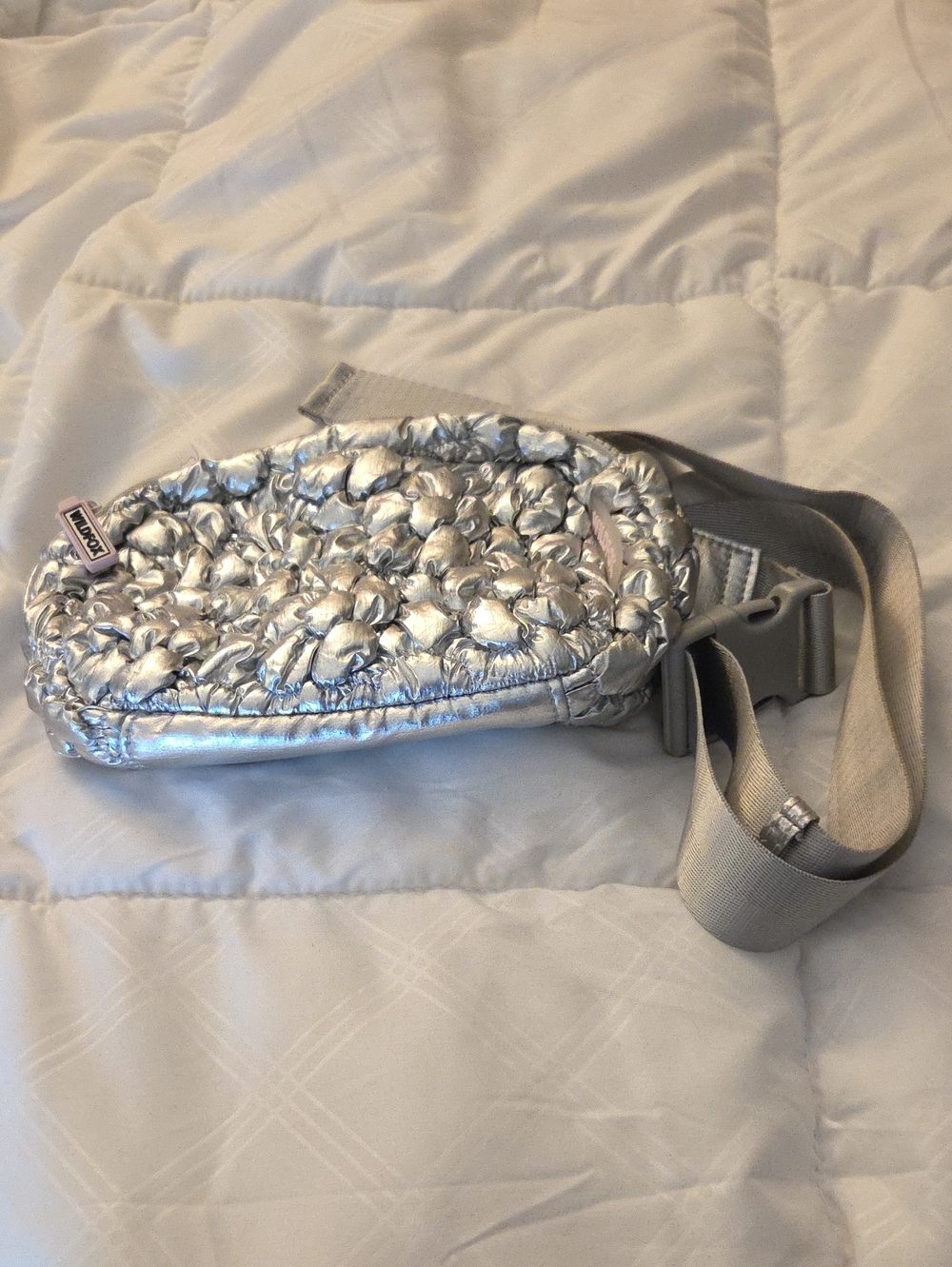 Synthetic quilted shoulder bag, Wildfox brand, cloud puffer style